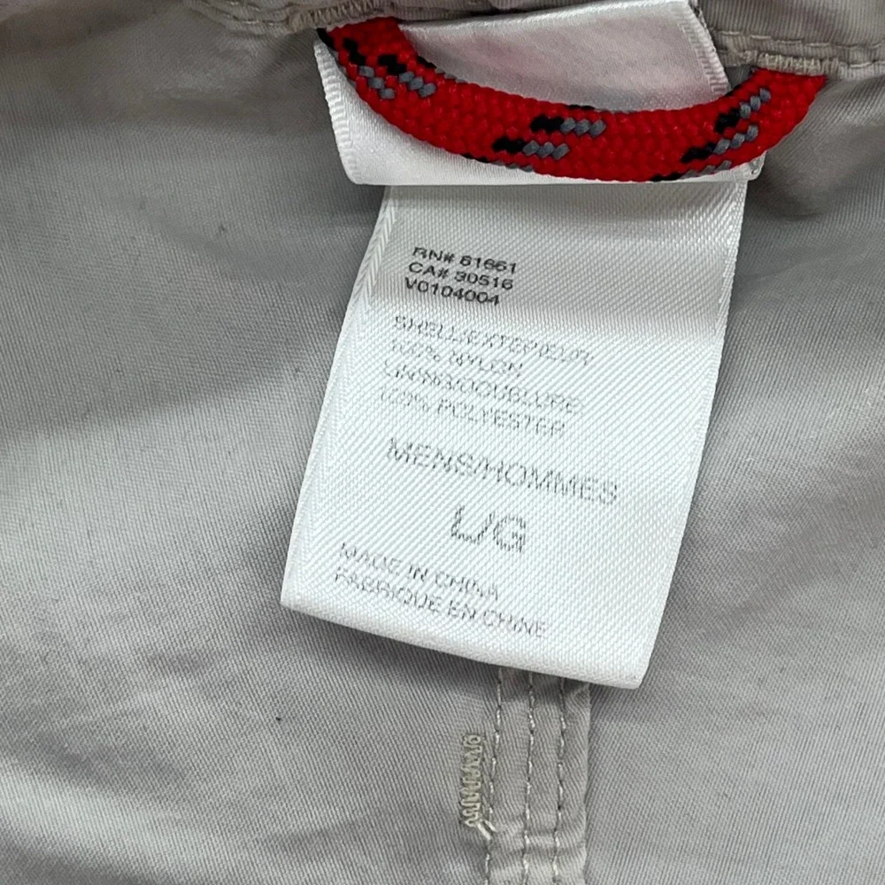 The North Face Mens L G Long Sleeve‎ Button Up Shirt Lightweight Tan